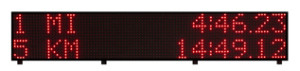 FT-DISPLAY Wireless LED Display Cross Country Clock